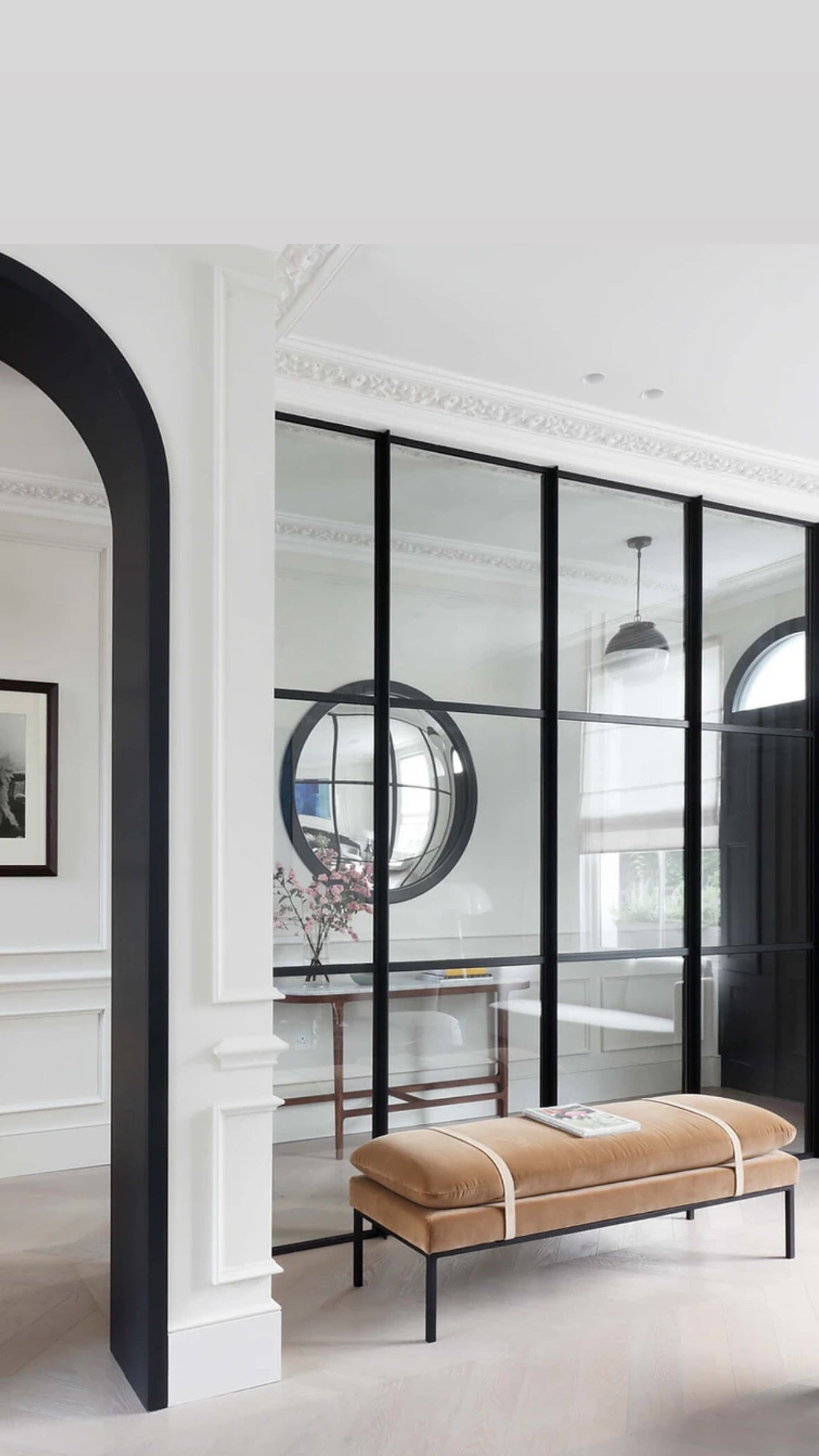 The Convex Mirror Company - Stilo Nero Convex Mirror 93 cms/37" For Sale