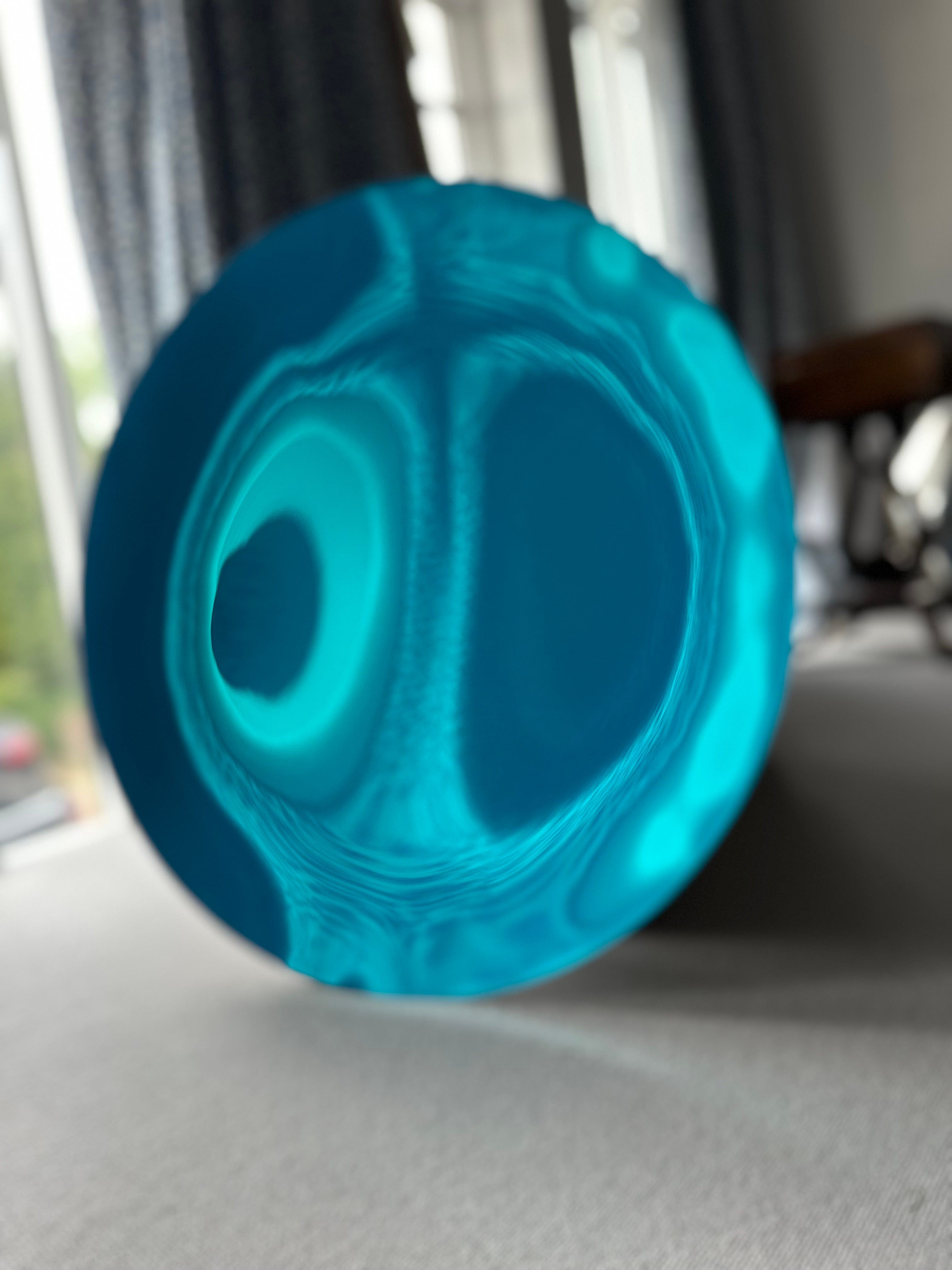 British Azzurro Laminated Glass Concave Mirror - 31.5