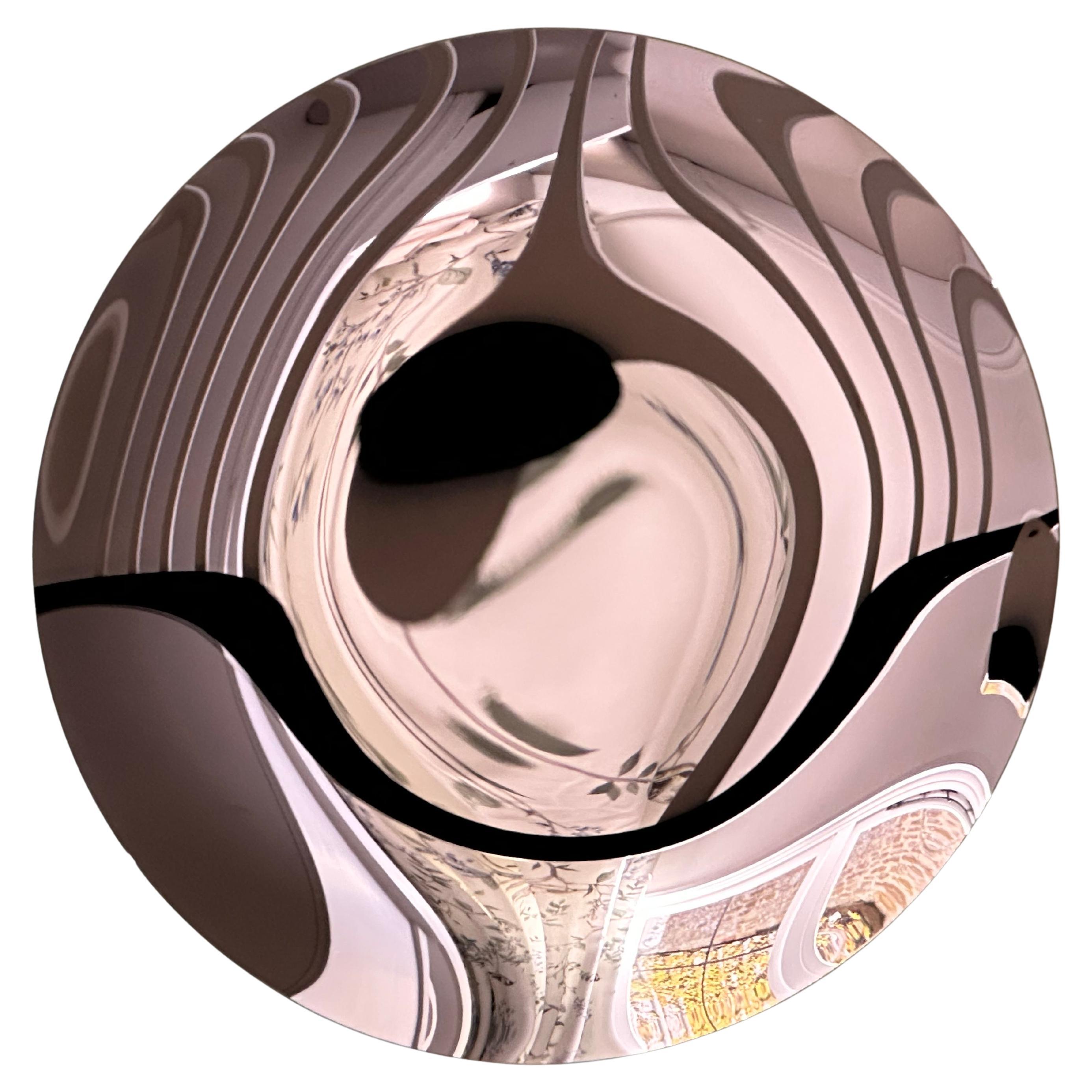 Lilac Concave Mirror 100 cm/ 39" Diameter For Sale