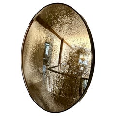 Specchio convesso Vernazza 120 cm / 47" Silver Antique Mirror