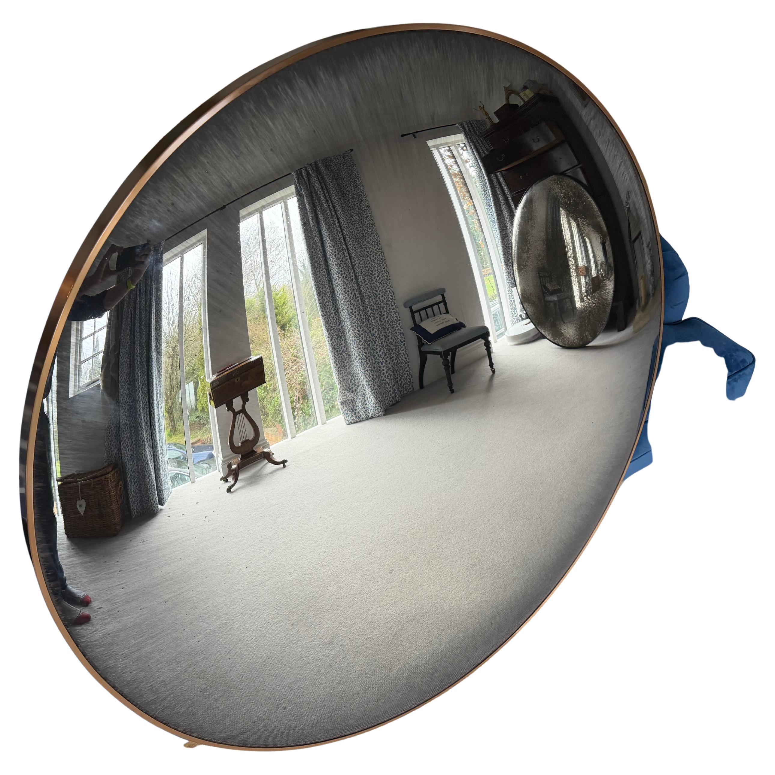 Radial Antiquing Ferrara Convex Wall Mirror Framed 47"/120cms For Sale