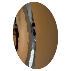 Rose Gold Stainless Steel Concave Wall Mirror, Minimalist Design, UK