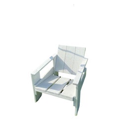 Chaise Crate grise claire