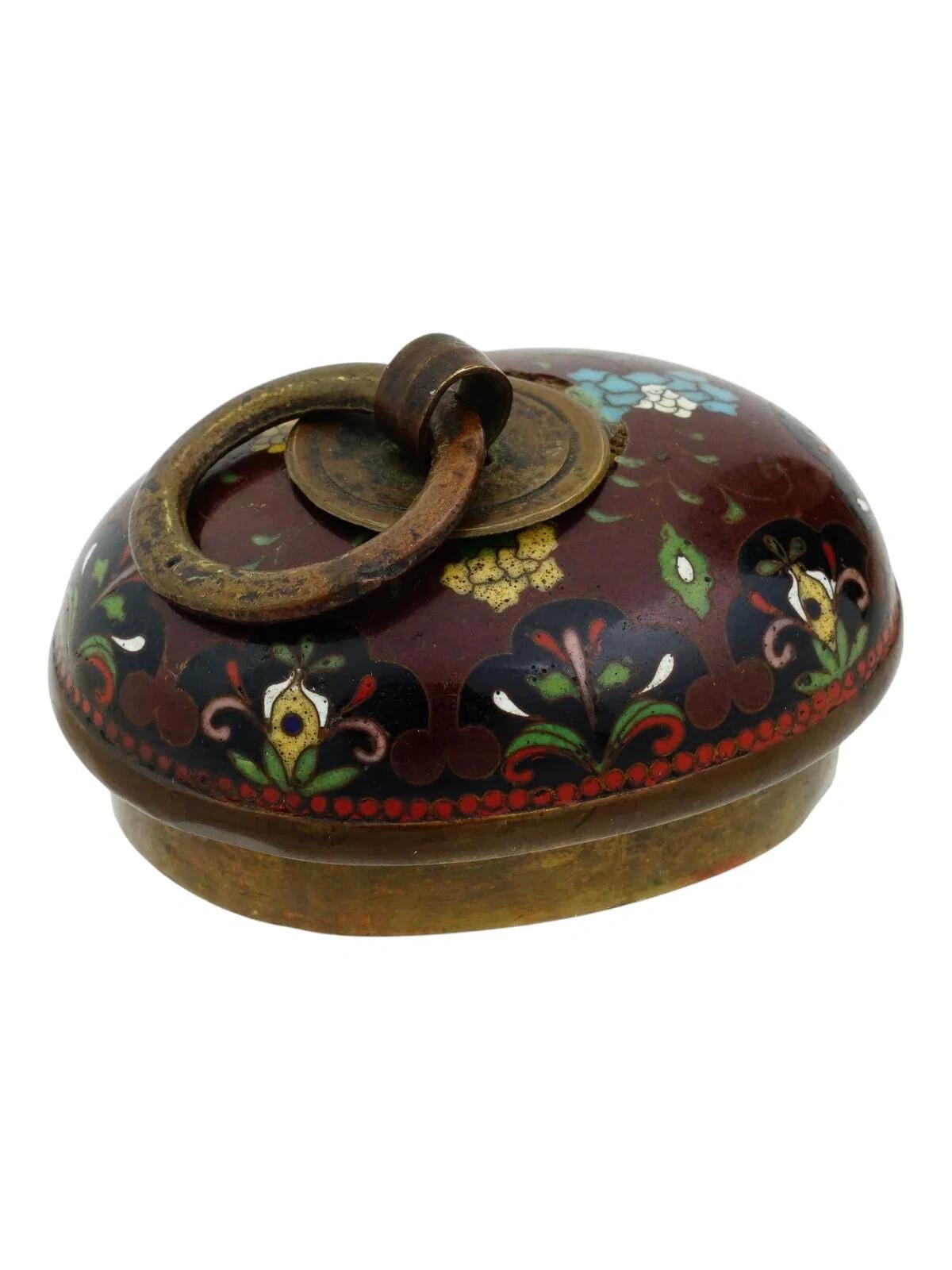 Ancienne jarre japonaise Meiji en émail cloisonné Dragon Goldstone Namikawa School en vente 2