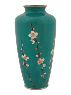 Japanische Cloisonné-Emaille-Vase von Inaba Kyoto