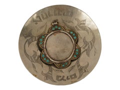 Antique Judaica Silvered Silver Ritual Water Dish Mayim Achronim Vessel
