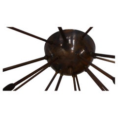 Solid brass flush mount in bronze patina by Candas Design - available now