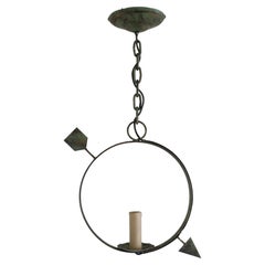 Used Round Arrow decorated Outdoor Pendant