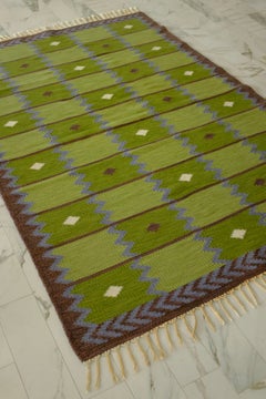 Vintage "Garden" rug by Berit Koenig Woelfer