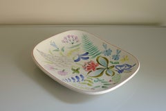 Large 1950s Faience Ceramic Decorative Plate by Stig Lindberg