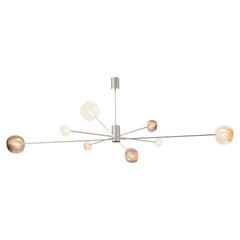 Modular Chandelier in Nickel by RIVIERA Light