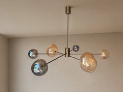 Modular Chandelier in Burnished Bronze by RIVIERA Light