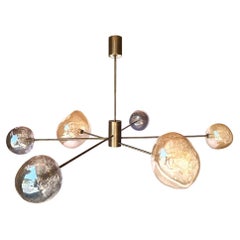 Modular Chandelier in Burnished Bronze by RIVIERA Light