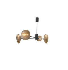 Modular Asymmetrical Chandelier in Matte Black by RIVIERA Light