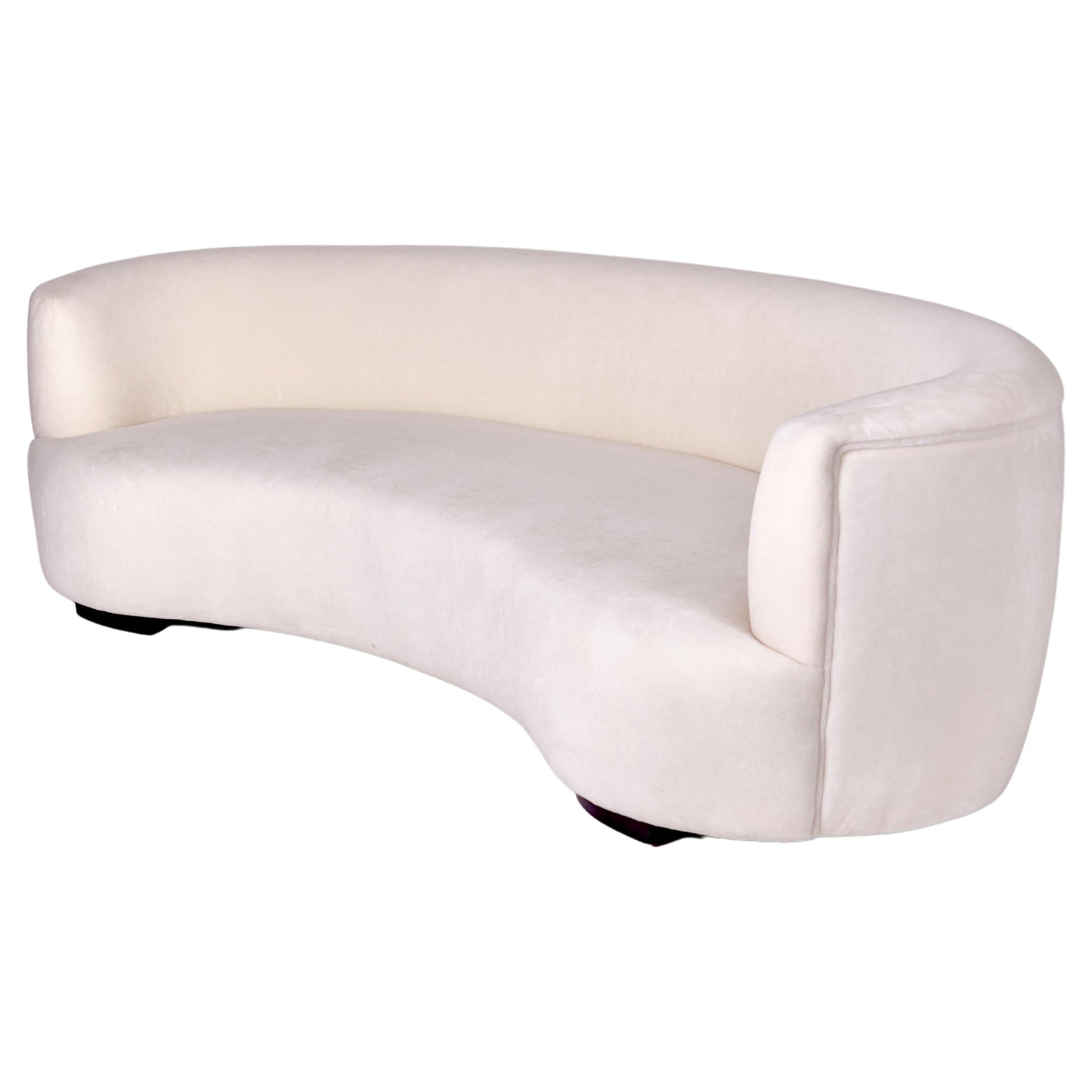 Curved sofa design 1950s