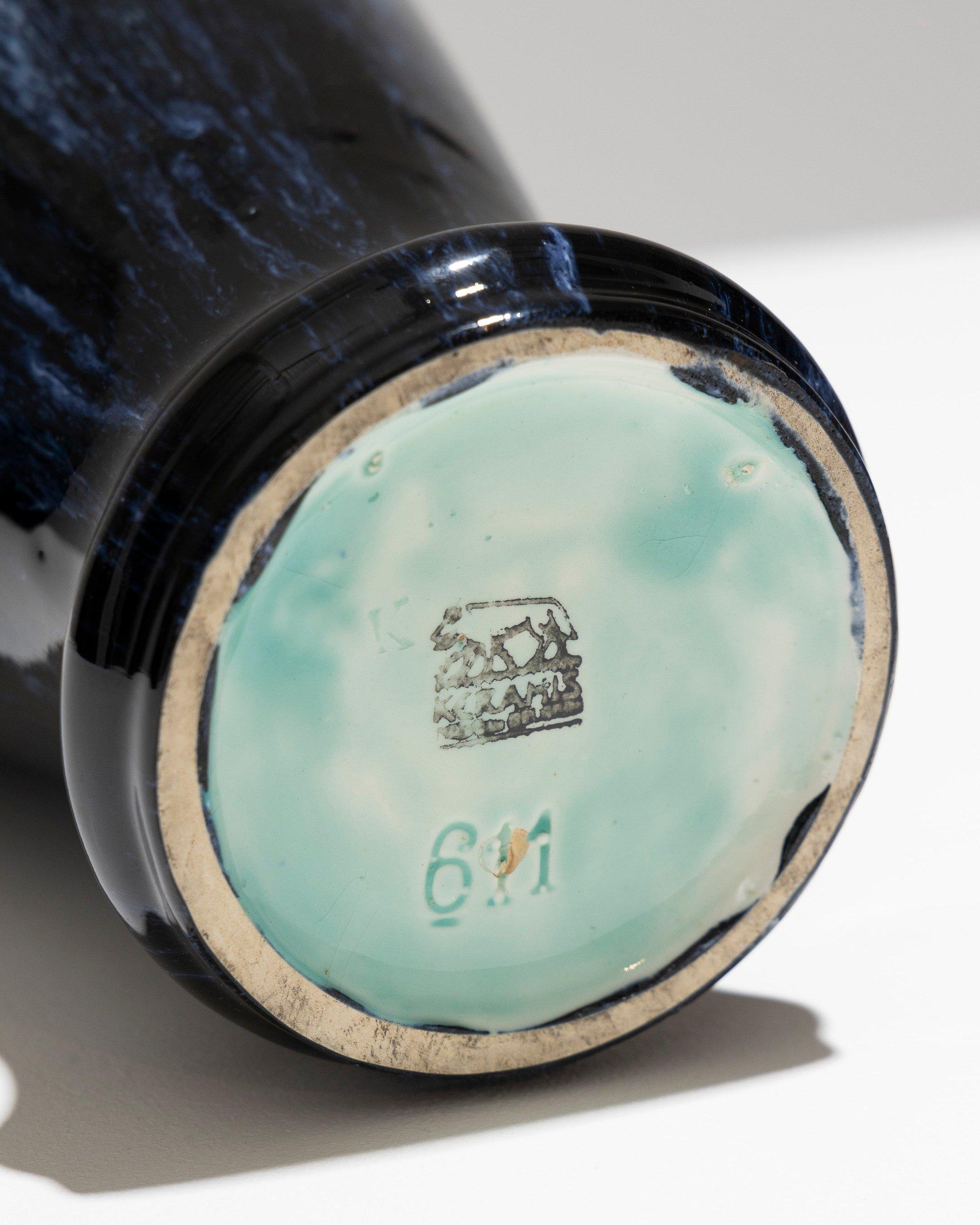 Vase en faïence Art déco, Boch Frères Keramis, années 1930 en vente 4