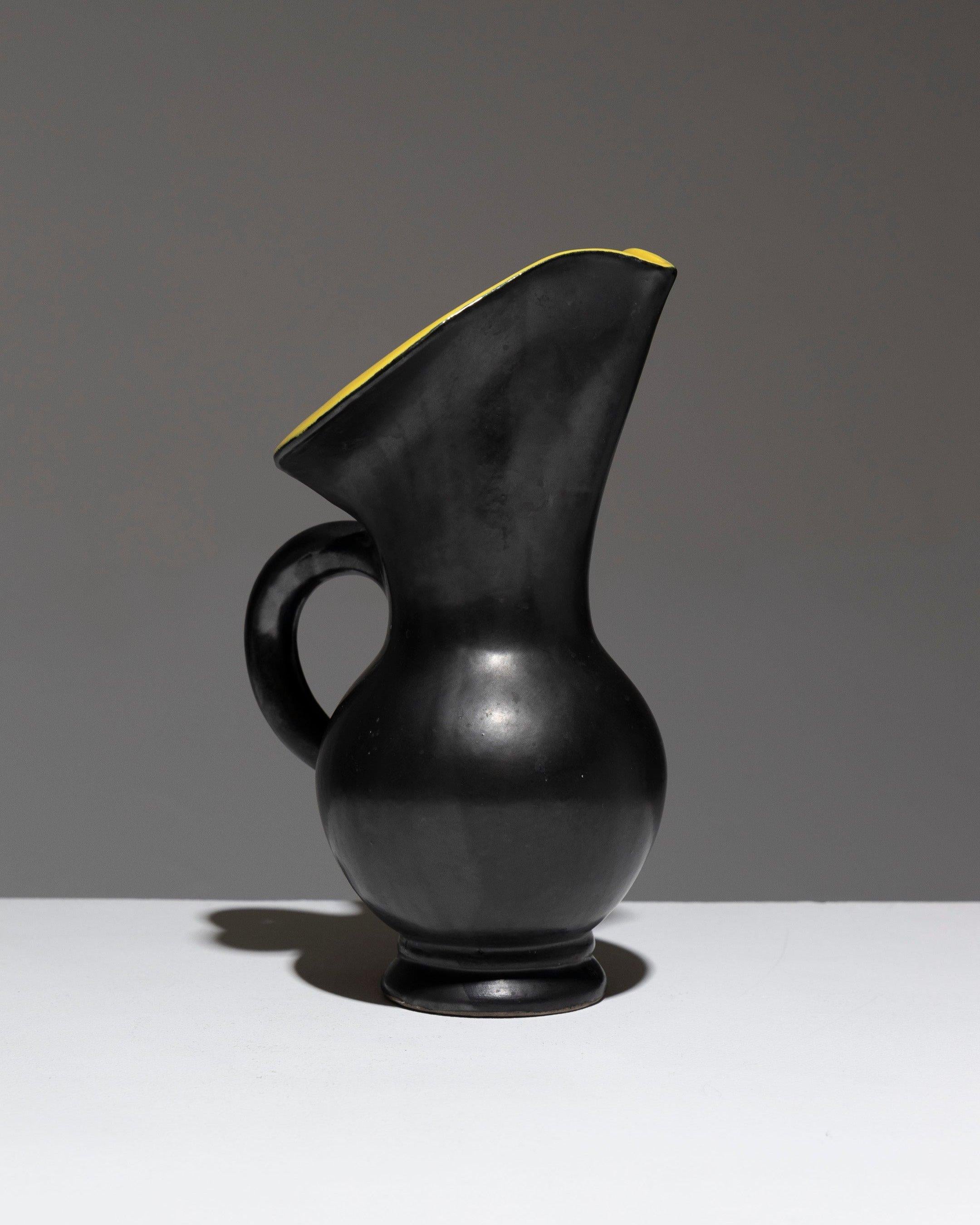 20th Century Free-Form Ceramic Pitcher, Vallauris, 1950s For Sale
