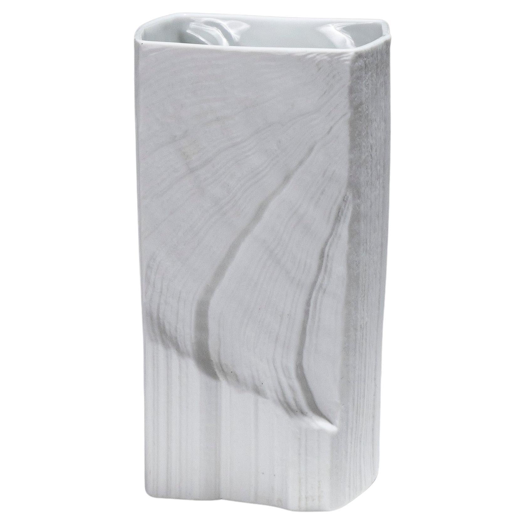 Textured Porcelain Vase, Martin Freyer, 1980s For Sale