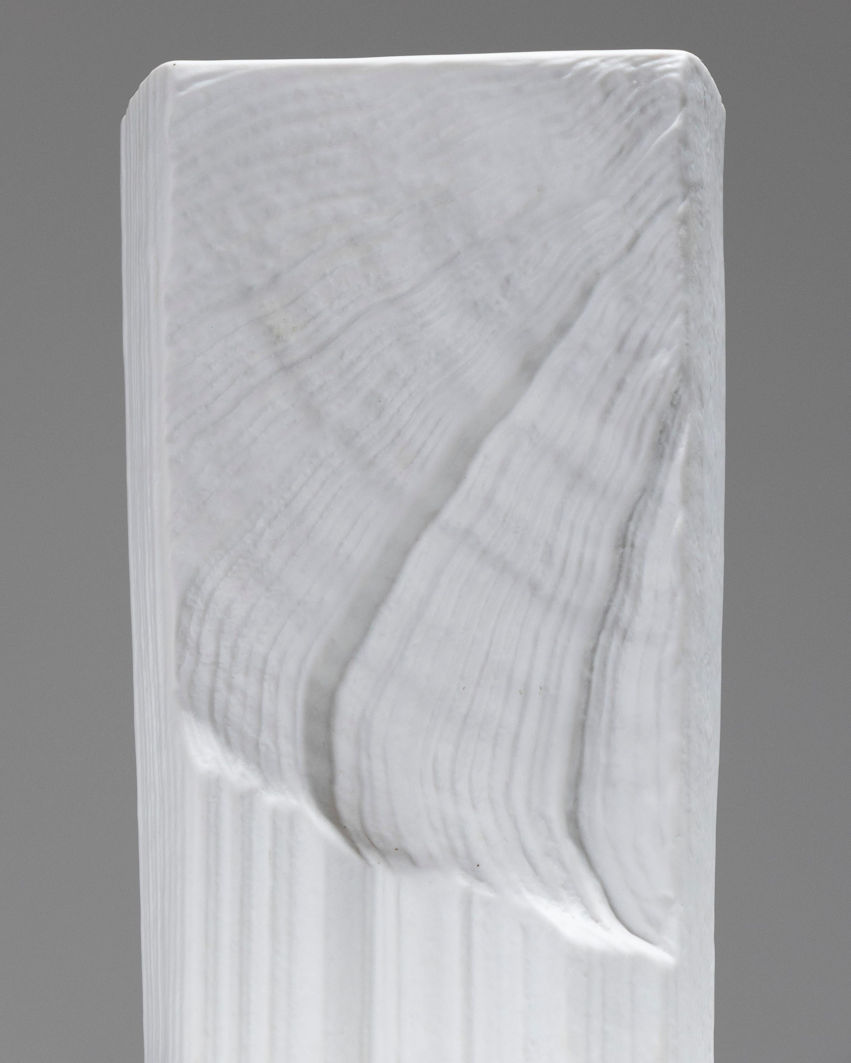 Textured Porcelain Vase, Martin Freyer, 1980s For Sale 4