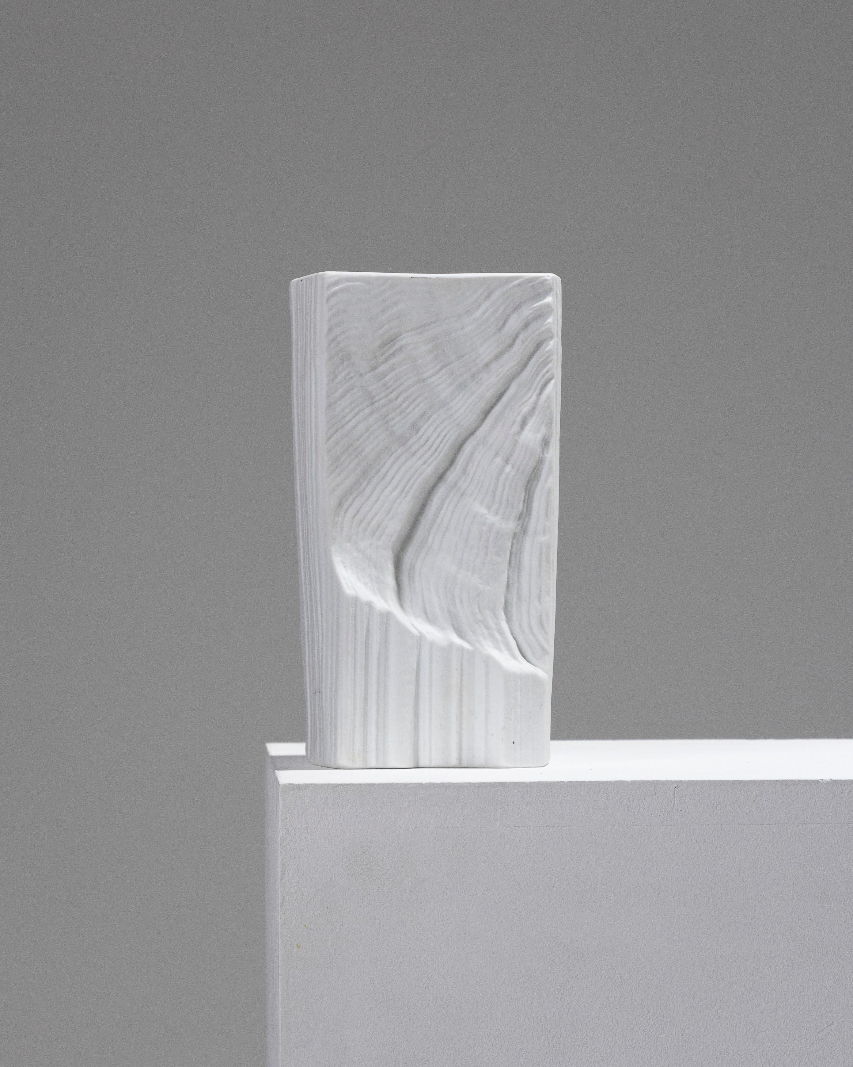 Textured Porcelain Vase, Martin Freyer, 1980s For Sale 6