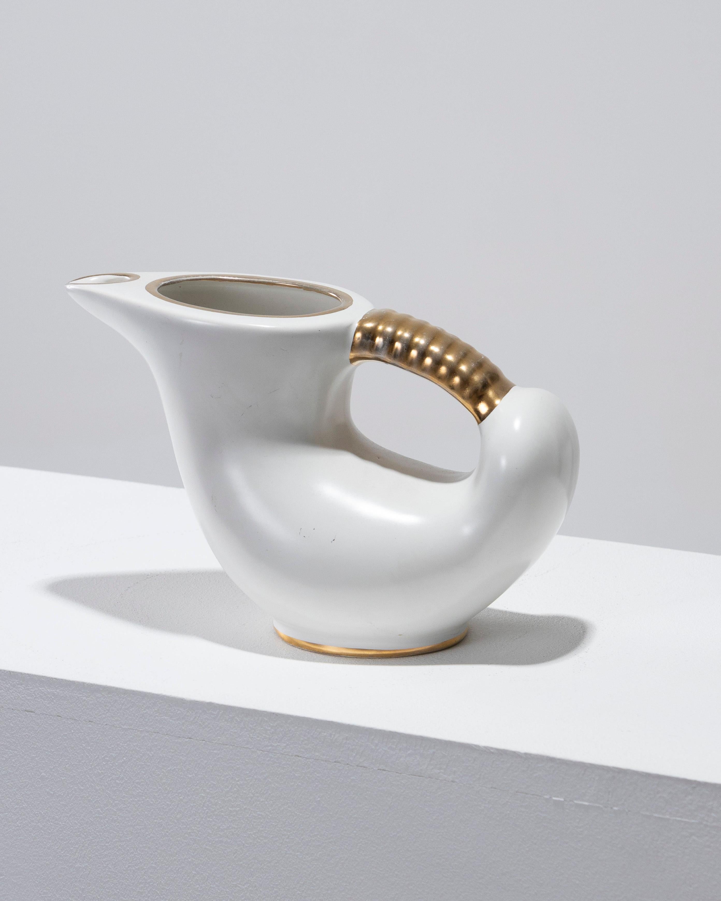 Zoomorphic Porcelain Pitcher, 1950s For Sale
