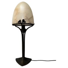 Antique Art Deco lamp by Henri Fournet