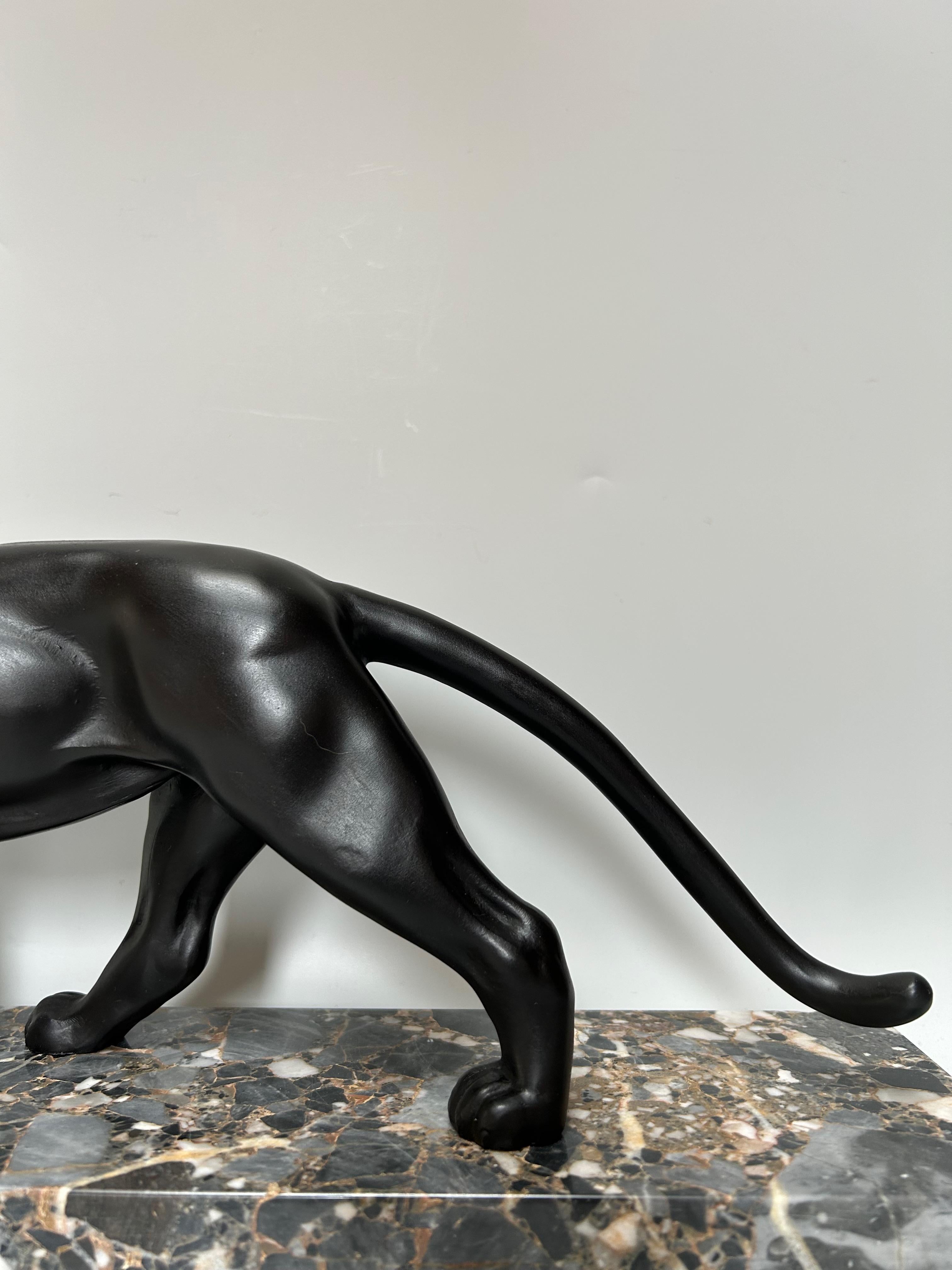 Francese Pantera Art Deco di Ouline in vendita