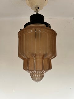 Linterna Art Déco de Lorrain Daum Verrerie Belle Etoile