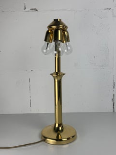 Midcentury Hollywood Regency brass mushroom table lamp, Vienna, Austria 1960s