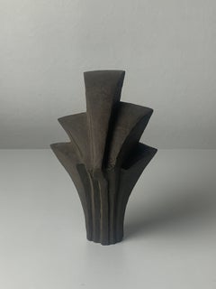 Pair of Dutch midcentury brutalist cast stone concrete abstract sculptures 1960s