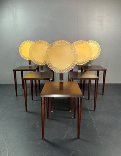Set of 6 sculptural Italian Tatlim dining chairs by Marco Mencacci for Sawaya &