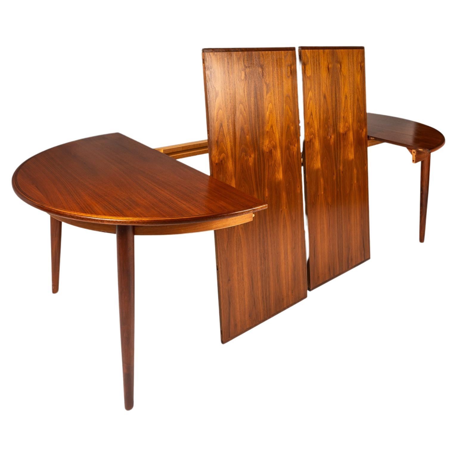 Extension Teak Dining Table w/ Two Leaves by Gudme Møbelfabrik, Denmark, 1960's