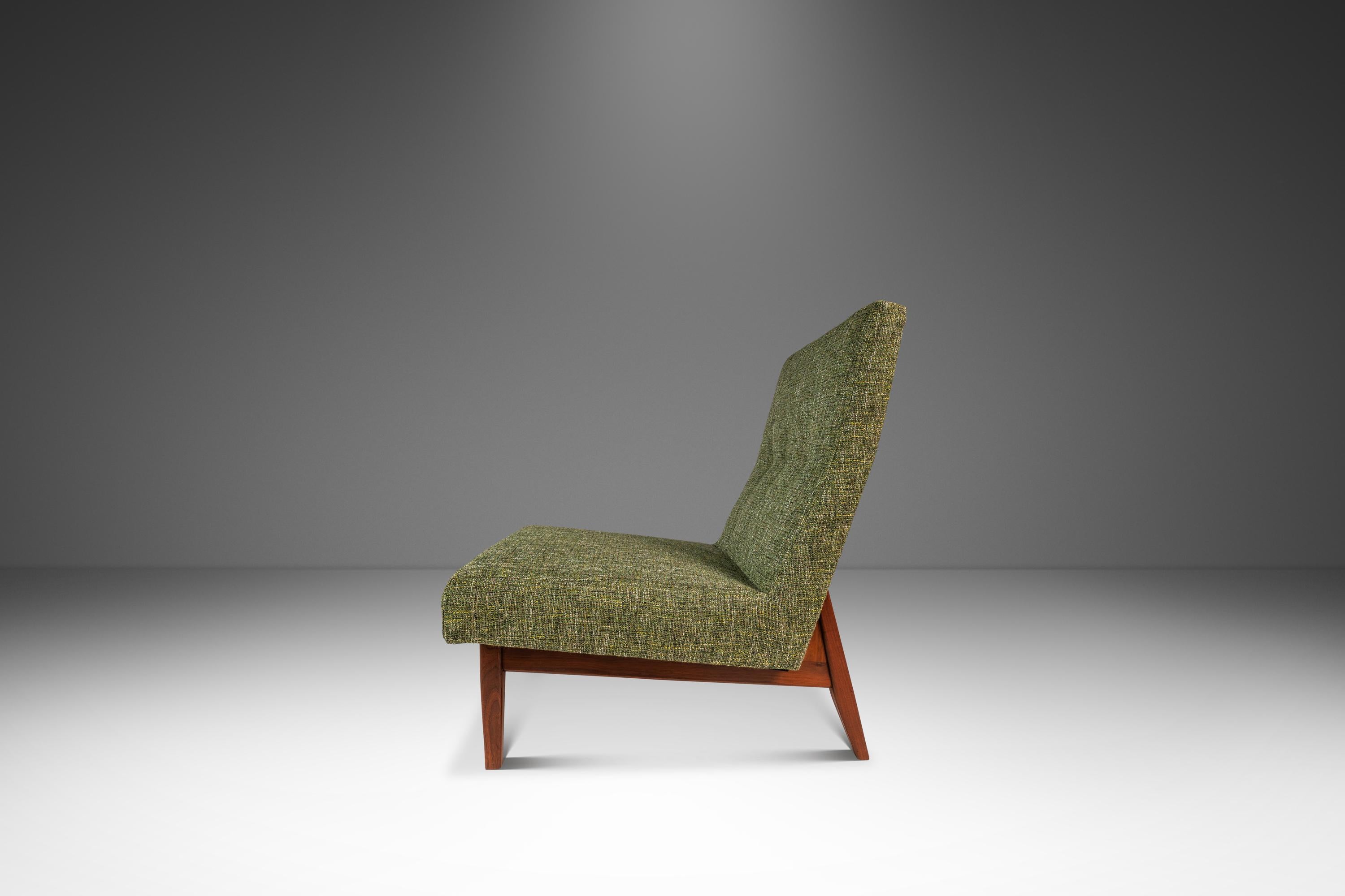 Silla de salón recién tapizada por Milo Baughman para Thayer Coggin, EE.UU., c. 1960 Moderno de mediados de siglo en venta