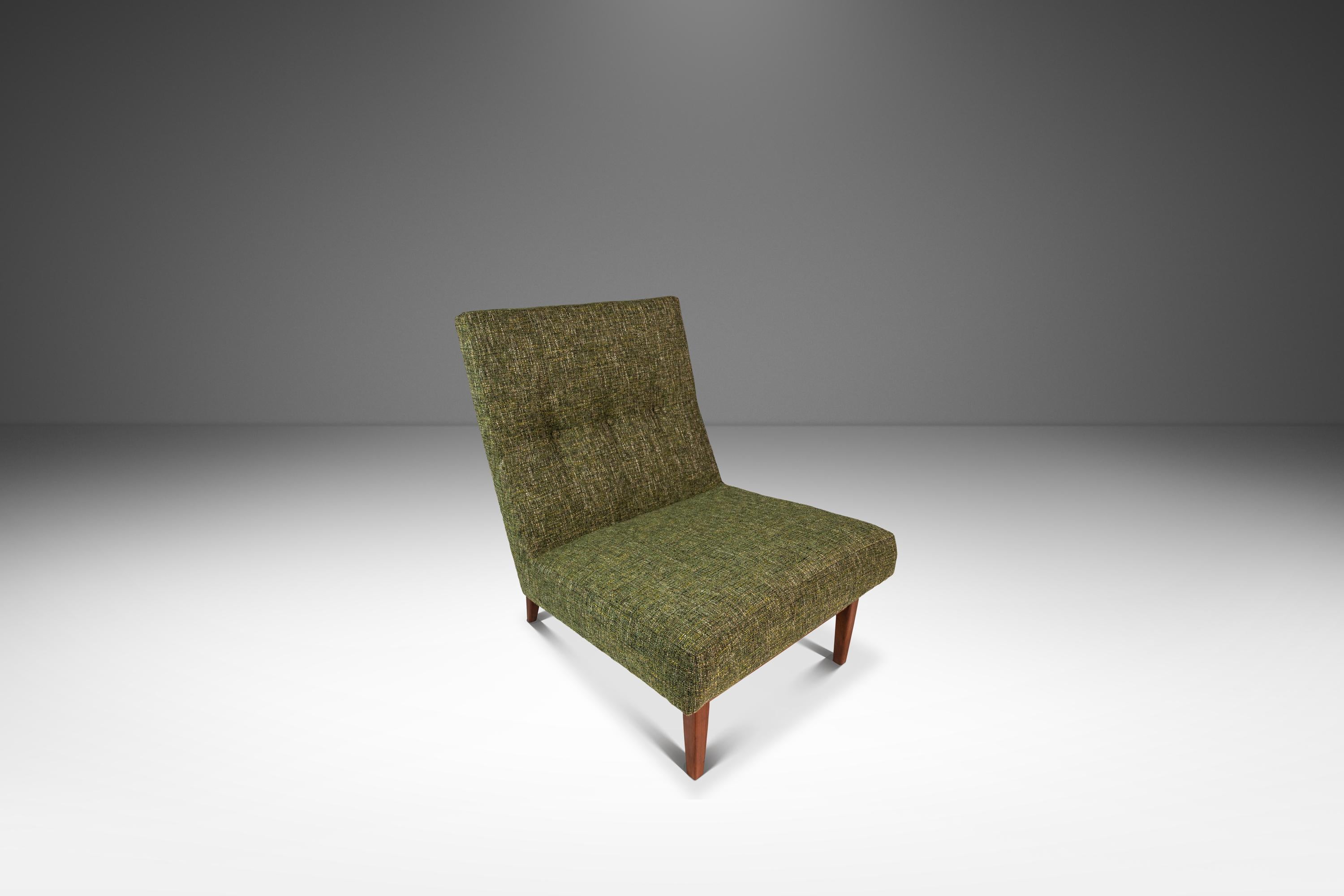 Silla de salón recién tapizada por Milo Baughman para Thayer Coggin, EE.UU., c. 1960 en venta 1