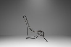 Sculptural "Spine Chair" in the Manner of Andre Dubreuil, United States, 1980s