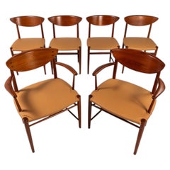 Set of 6 Chairs, Peter Hvidt & OrlaMølgaard-Nielsen, Søborg, Denmark, c. 1960s