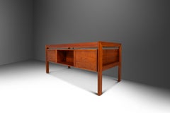 Mid-Century Modern "Floating" Executive Desk, Teak by Dyrlund, Denmark, c. 1960s