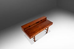 Flip-Top Executive Desk in Teak by Peter Løvig Nielsen, Denmark, c. 1960s