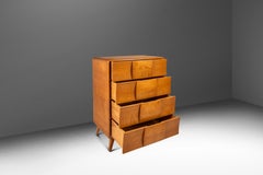 "Kohinoor" Four-Drawer Highboy Dresser in Birch, Heywood Wakefield, USA, 1950s