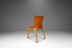 Set of 4 Dining Chairs in Beech & Leather, Josep Lluscà, Cassina, Italy, 1990s