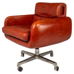 Swivel Chair in Leather, Frank Doerner, Doerner for John Stuart, USA, c. 1970s