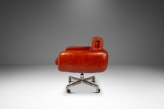 Swivel Chair in Leather, Frank Doerner, Doerner for John Stuart, USA, c. 1970s