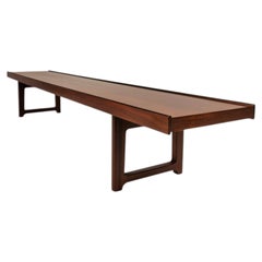 "Krobo” Table / Bench in Rosewood, Torbjørn Afdal for Bruksbo, Norway, c. 1960s