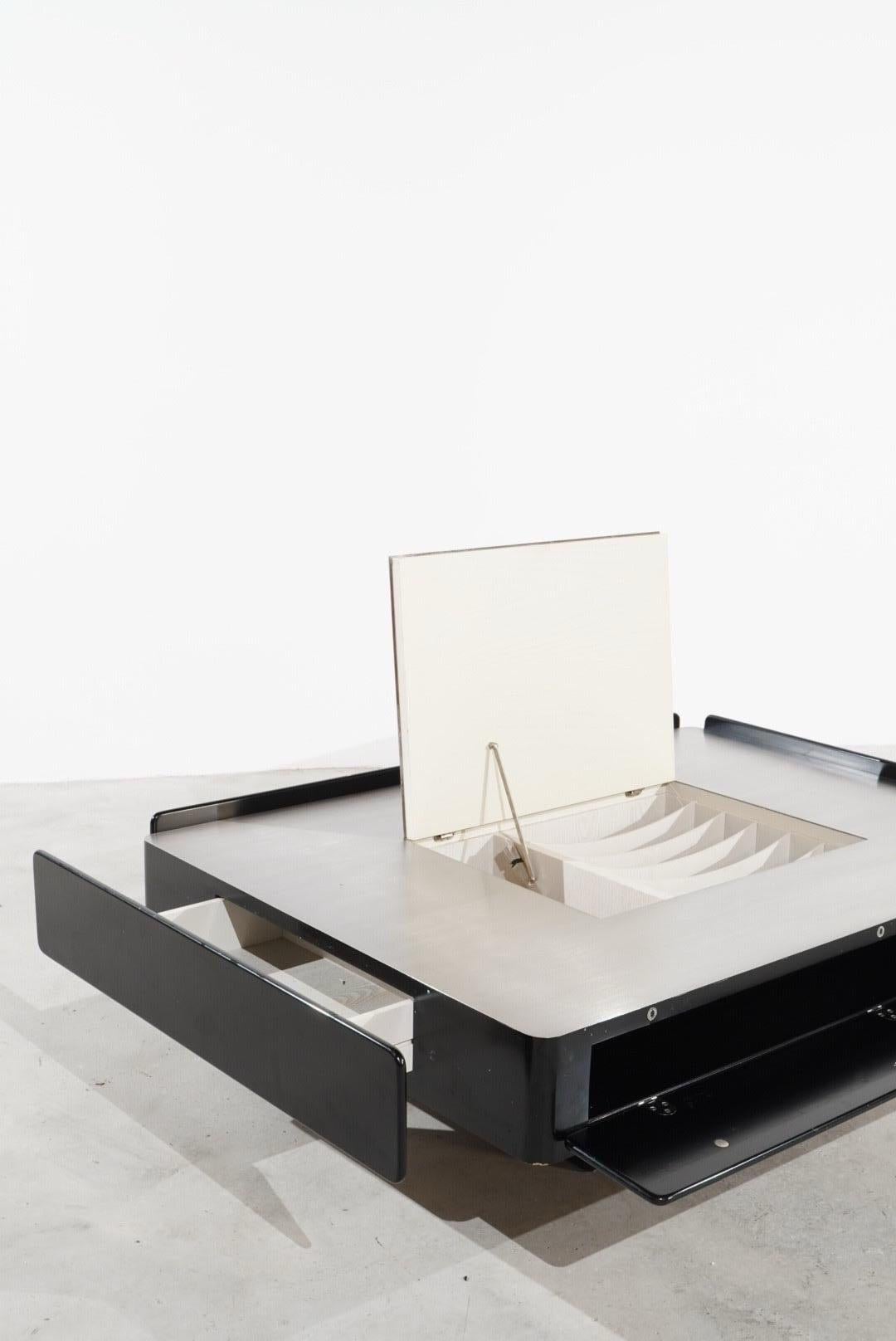 Caori Coffee Table by Vico Magistretti Knoll International Gavina Black 1960s 1