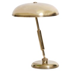 Lámpara de mesa de latón pulido de Giovanni Michelucci para Lariolux