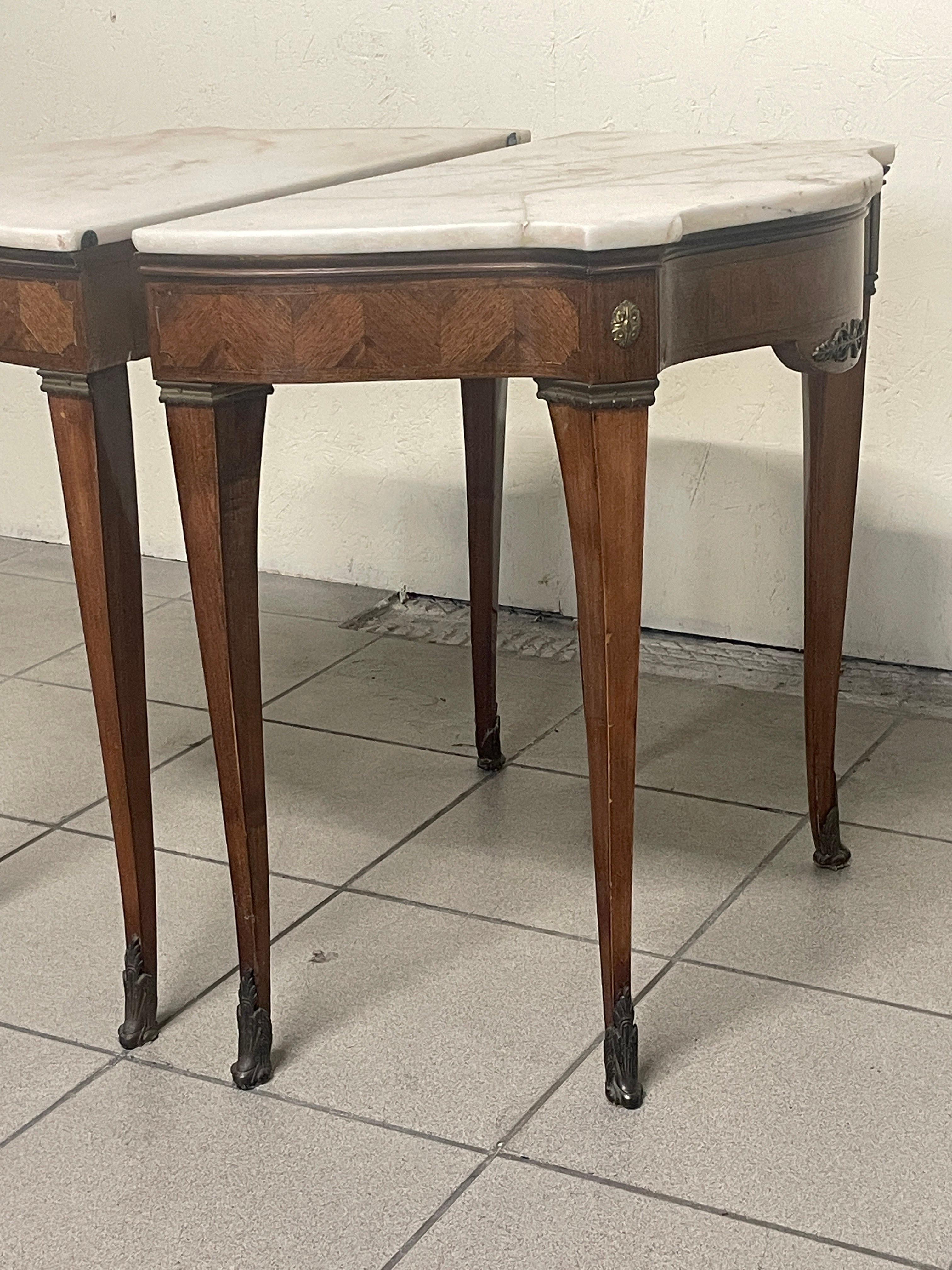Coppia di comodini anni '40 - '50 nello stile di Paolo Buffa en vente 12