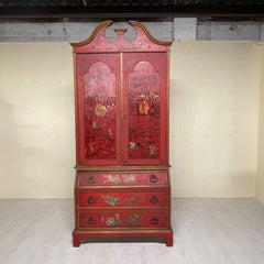 Trumeau con cassettiera metà del '900 in stile chinoiserie
