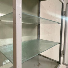 Armoire / vitrine suspendue de cabinet médical des années 50