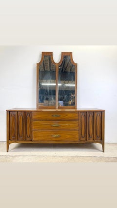 Mid-Century Dresser and Mirror Set by Kent Coffey