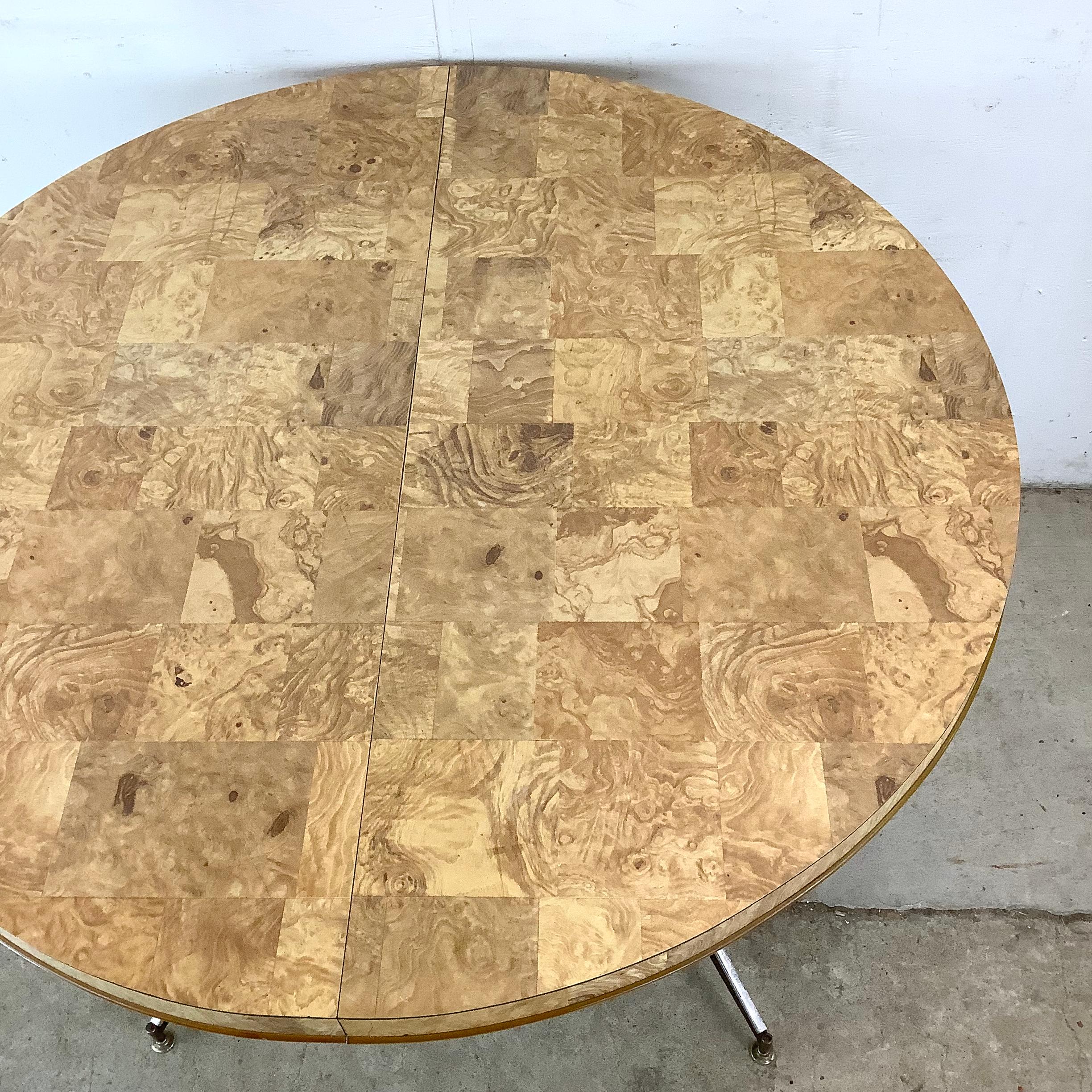 Vintage Circular Dining Table In Good Condition For Sale In Trenton, NJ